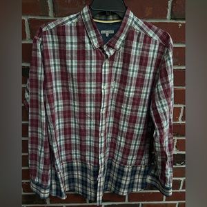 Mark Ecko Cut & Sew Men’s Long Sleeve Button Down Plaid Shirt. Size XL